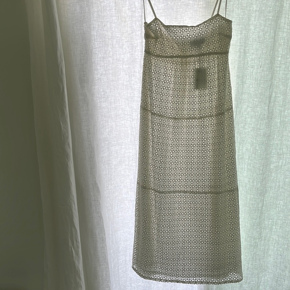 Eyelet Bardot dress